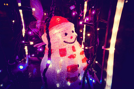 圣诞节装饰雪人雕像
