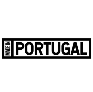 白色的葡萄牙制造标签