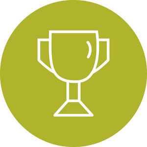 先进个人奖证奖杯标志图标矢量插图的个人和商业用途.照片