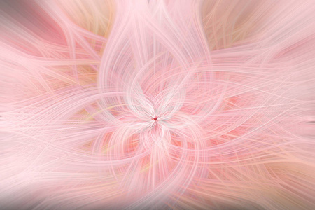 抽象技术浅粉色珊瑚色背景，流动波浪线。 未来派迷人的效果插图。