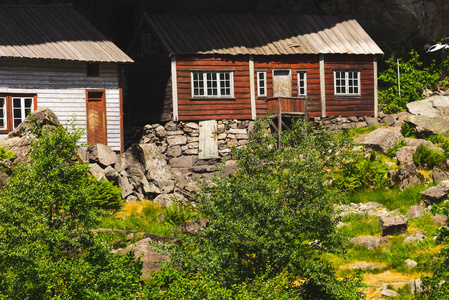 赫勒伦房屋位于Jossingfjord，沿Egersund和Flekkefjord Sokndal市挪威44号公路。 旅游景点。