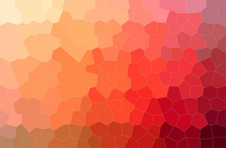抽象橙色中间尺寸六角形水平背景插图