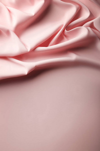 涟漪背景浅粉色缎织物