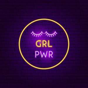 grl pwr neon 标志