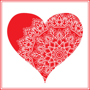 情人节矢量夹艺术红色贺卡与白纸心设计假日