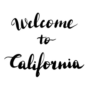 欢迎来到加州刻字题词