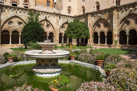 西班牙加泰罗尼亚大教堂的修道院
