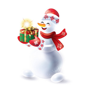  Christmas Beautiful Greeting card symbols Santa, snowman, Chris