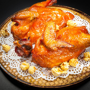 烤春鸡图片
