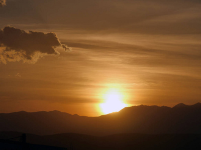 金色夕阳天空抽象图片