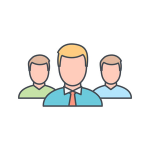 组长矢量图标符号图标矢量插图供个人和商业使用.照片