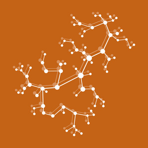 分子和通信的结构。 科学概念。 医学化学科学。