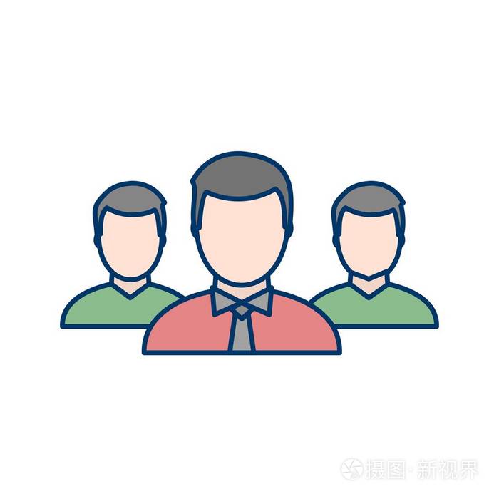 组长矢量图标符号图标矢量插图供个人和商业使用