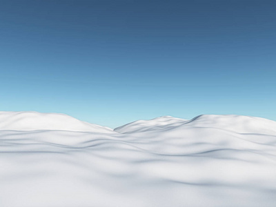 3D圣诞雪景的渲染