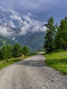 Assietta and Colle delle Finestre, Turin, Piedmont, italy, at su