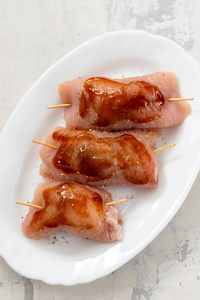 培根卷鸡胸肉图片