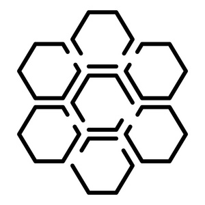 蜂窝状图标图片-蜂窝状图标素材-蜂窝状图标插画-摄图新视界