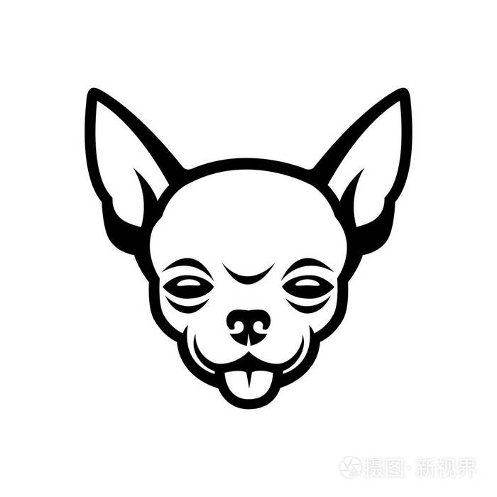 白色背景矢量插图中的吉娃娃符号插画 正版商用图片160hy2 摄图新视界 白色背景矢量插图中的吉娃娃符号插画 正版商用图片160hy2 摄图新视界