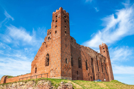 拉登切林斯基中世纪日耳曼城堡遗址。 波兰