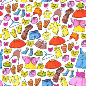 衣服, 裙子, 短裤.围巾, 男孩和女孩的裤子.孩子们的时尚.