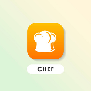 s hat vector icon. chef logo design template