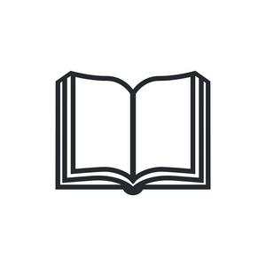 书籍图标矢量固体插图象形文字隔离在白色上. 图书标志照片