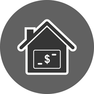 房屋价格矢量图标标志图标矢量插图个人和商业用途。
