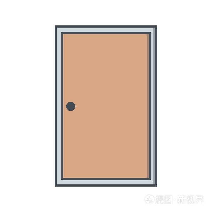插画 门矢量图标标志图标矢量插图的个人和商业用途.eps