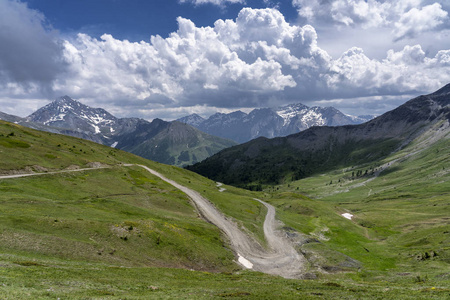 Assietta and Colle delle Finestre, Turin, Piedmont, italy, at su