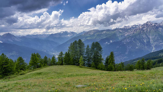 Assietta and Colle delle Finestre, Turin, Piedmont, italy, at su