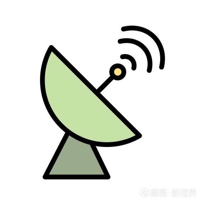 卫星天线矢量图标标志图标矢量插图个人和商业用途