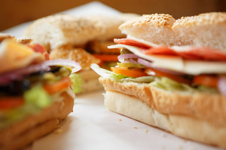  sausage,cut vegetables,sauce.Natural fastfood dish in cafe menu