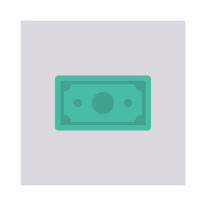 货币现金平面样式图标插图