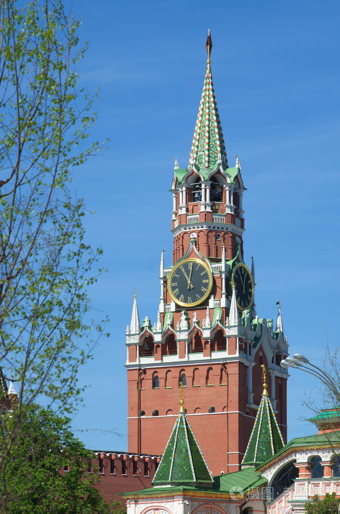 莫斯科克里姆林宫俄罗斯温泉塔景