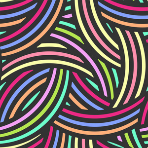 交叉折弯矢量无缝图案. 交叉圆弧几何设计照片