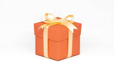 橙色礼品盒图片