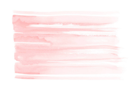 粉红色水刷漆纸纹理隔离染色元素的文本设计模板。 水彩，明亮，生动的手绘插图背景，背景标签