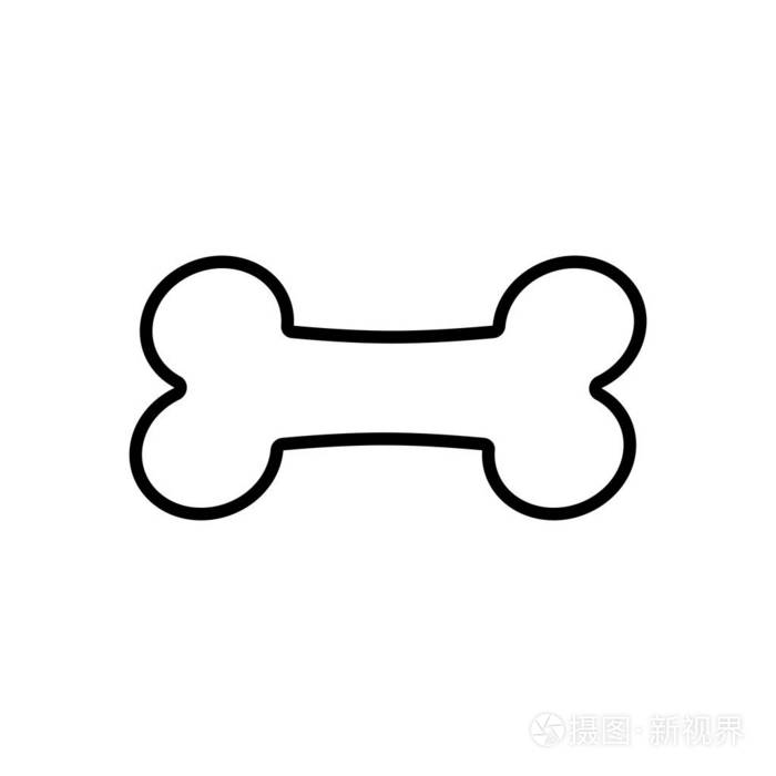 狗骨头卡通图片简笔画图片