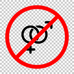 线性符号. 简单的男人和女人图标.