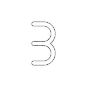 带有白色背景阴影的虚线轮廓轮廓照片