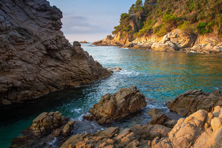 在马略卡岛的惊人海湾。巴利阿里海景