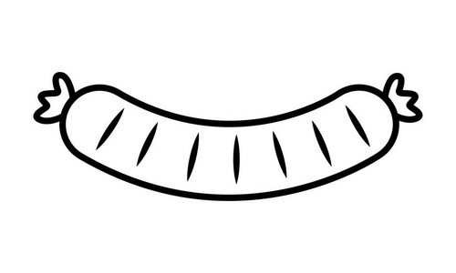 萨拉米香肠在白色背景上素材-萨拉米香肠在白色背景上插画-摄图新视界