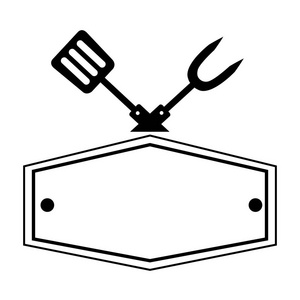 叉子和铲子餐具板