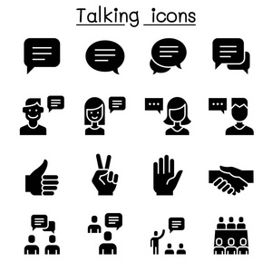  Hand Language icon set