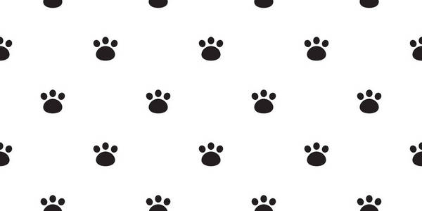 熊掌无缝图案脚印北极熊矢量隔离壁纸背景照片