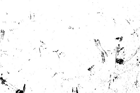 黑白网格城市纹理矢量与复制空间。抽象插图表面灰尘和粗糙脏墙背景与空模板。干扰或污垢和损伤效应概念矢量