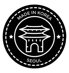 韩国首尔图标标签