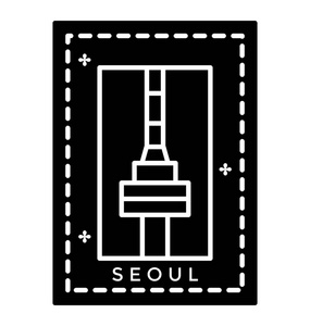 韩国标签首尔图标