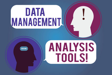文字书写文本数据管理分析工具。商业概念为商业研究技术系统工具信使室与聊天头讲话泡沫标点符号图标