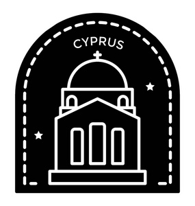 塞浦路斯邮票实心图标